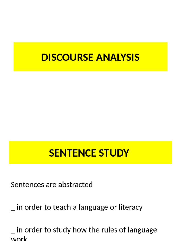 Understanding Discourse Analysis Basics | PDF | Grammar | Linguistics