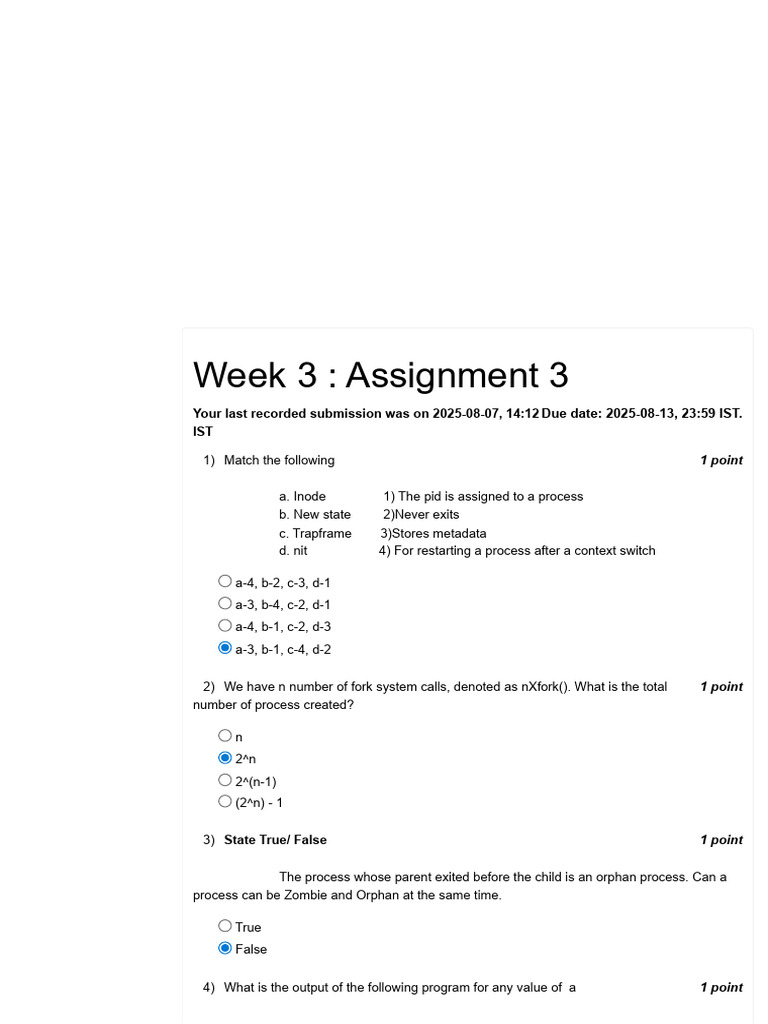 Operating System Process Management | PDF | Operating System Technology ...