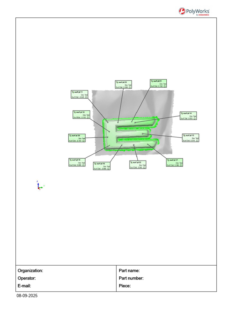 Surface Distance Comparison Table | PDF