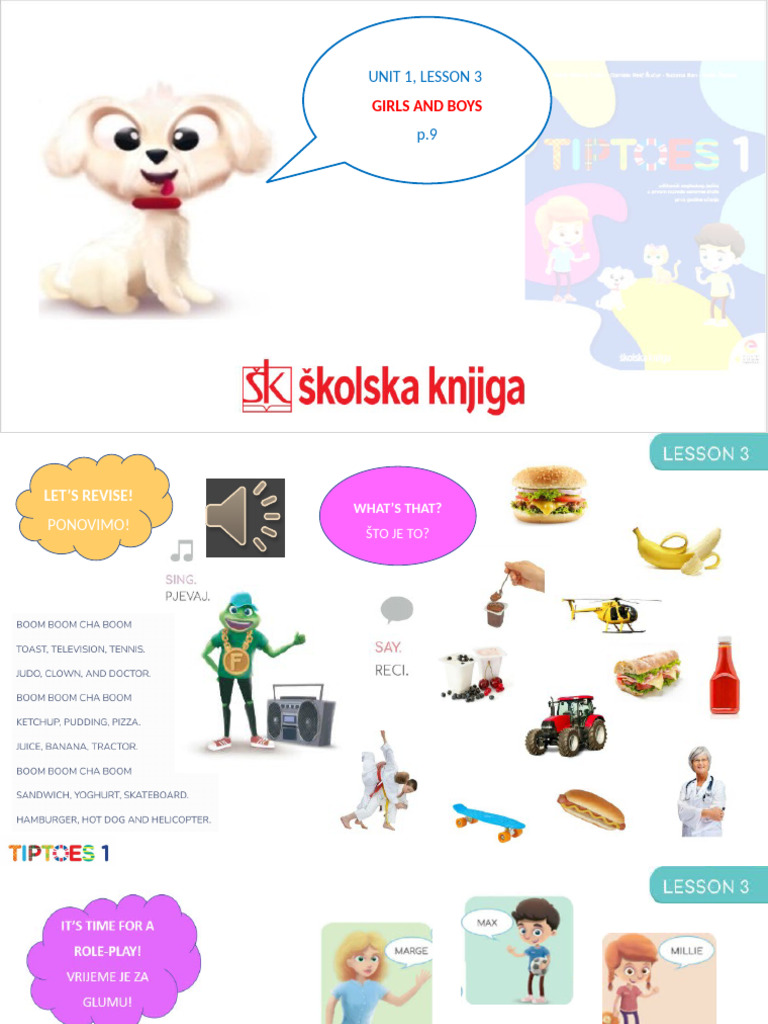 t1+Unit+1+Lesson+3 Girls+and+Boys | PDF