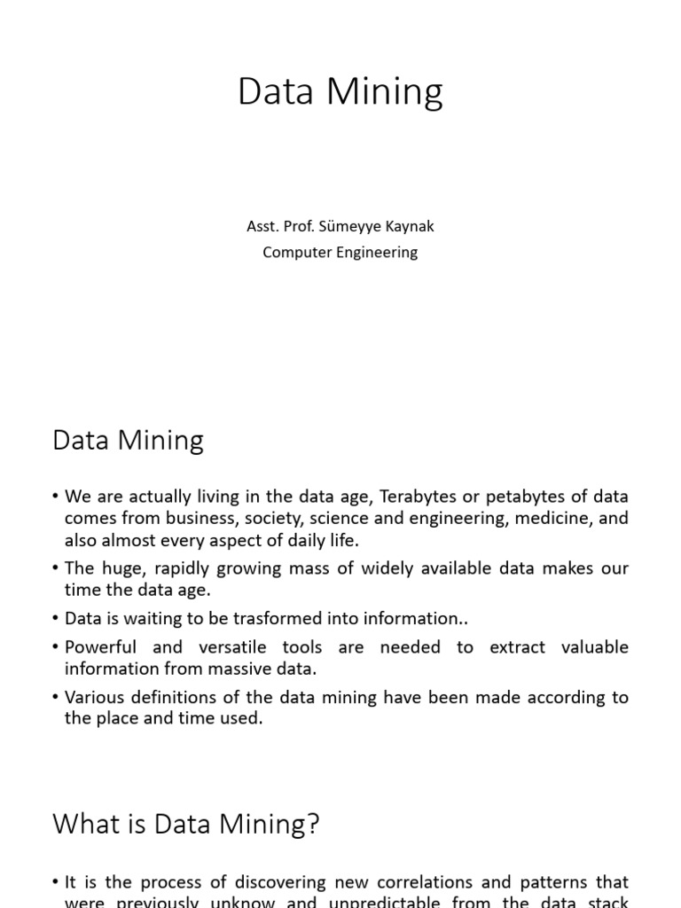 4 Data Mining | PDF
