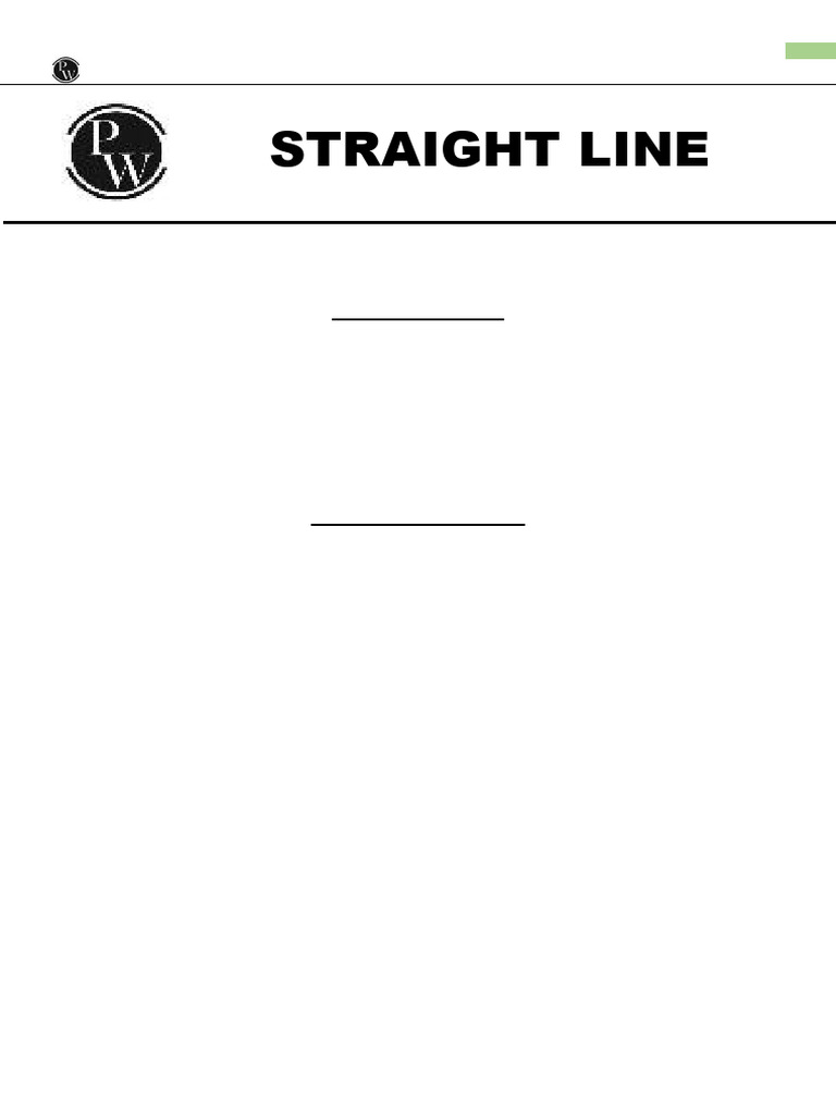 Teaching Notes on Straight Lines for Class XI | PDF | Triangle ...