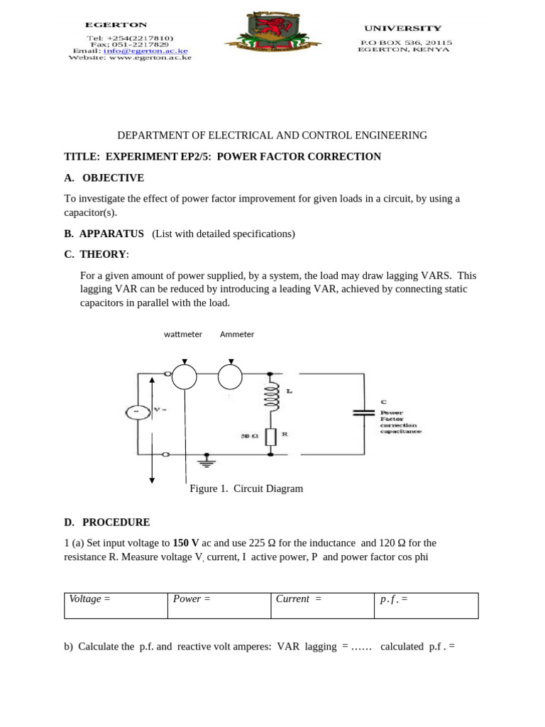 Power Factor Correction | PDF
