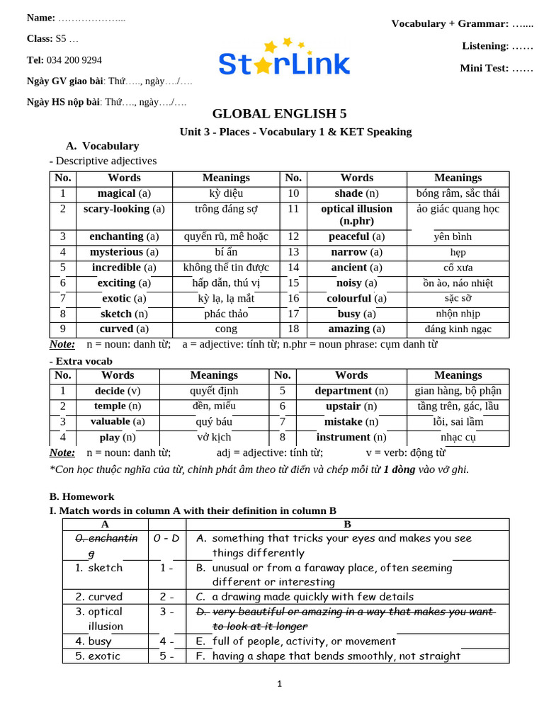 Vocabulary and KET Speaking Practice | PDF | Linguistic Morphology | Syntax