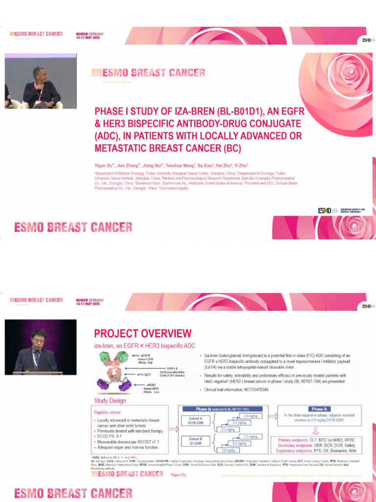 Oral - PI Study of Iza-Bren and Zani + Chemo PI Results | PDF