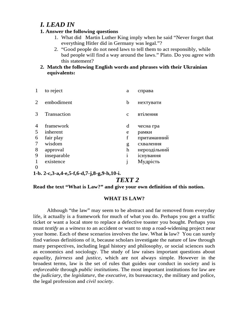 Unit 1 Section 2 | PDF