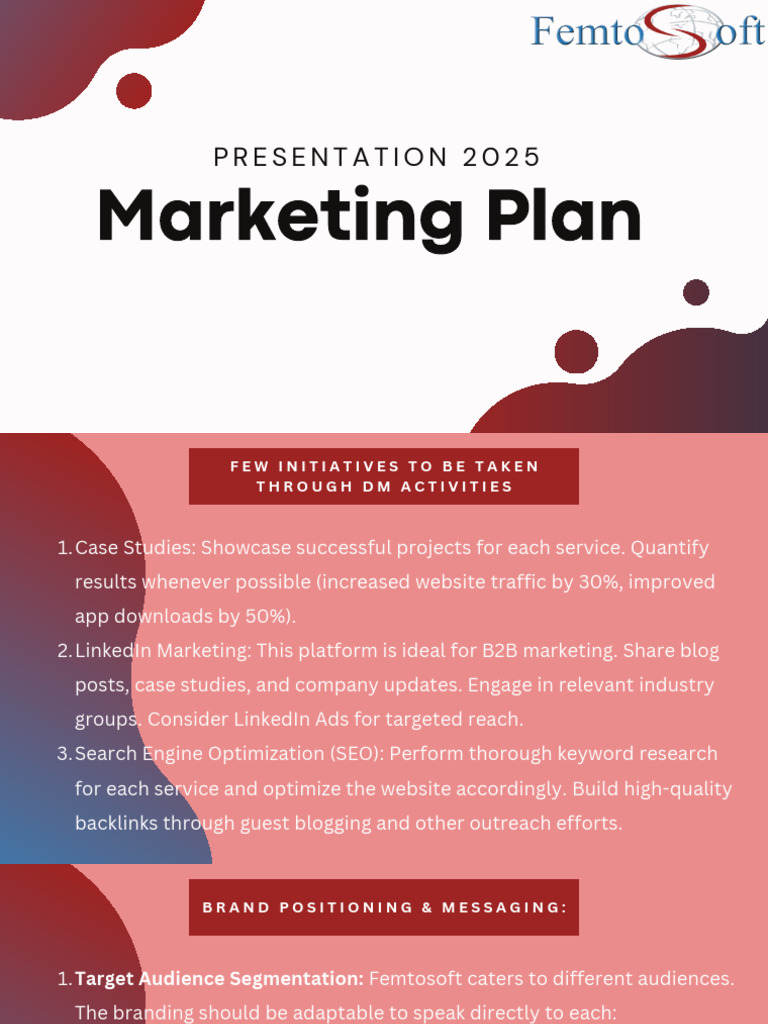 Orange and White Creative Modern Marketing Plan Presentation | PDF