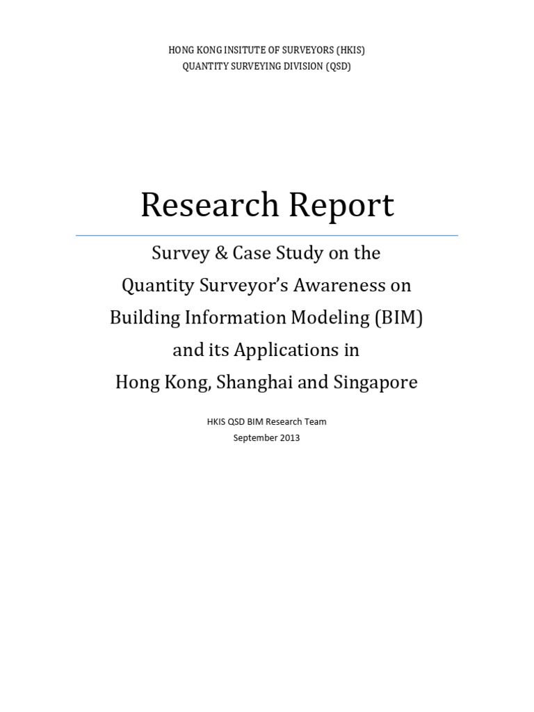 BIM Awareness Among Quantity Surveyors | PDF | Building Information ...