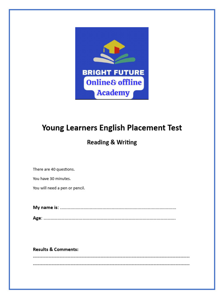 Young Learners English Test Guide | PDF | Tiger