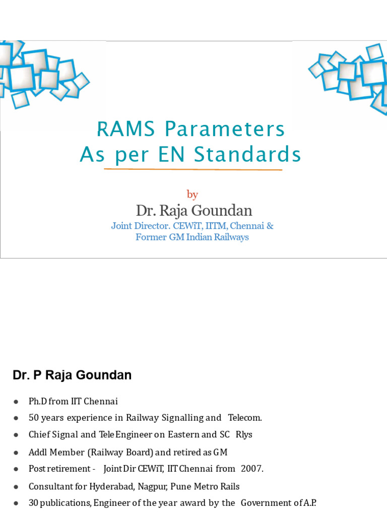 RAMS Parameters for Metro Systems | PDF | Reliability Engineering ...