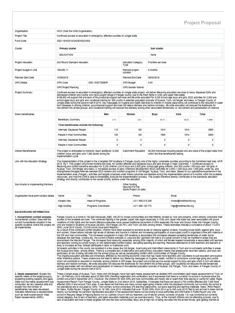 00 ssd-15 - hss10 - Sa2 - e - Ngo - 603-603-Proposal1 | PDF ...