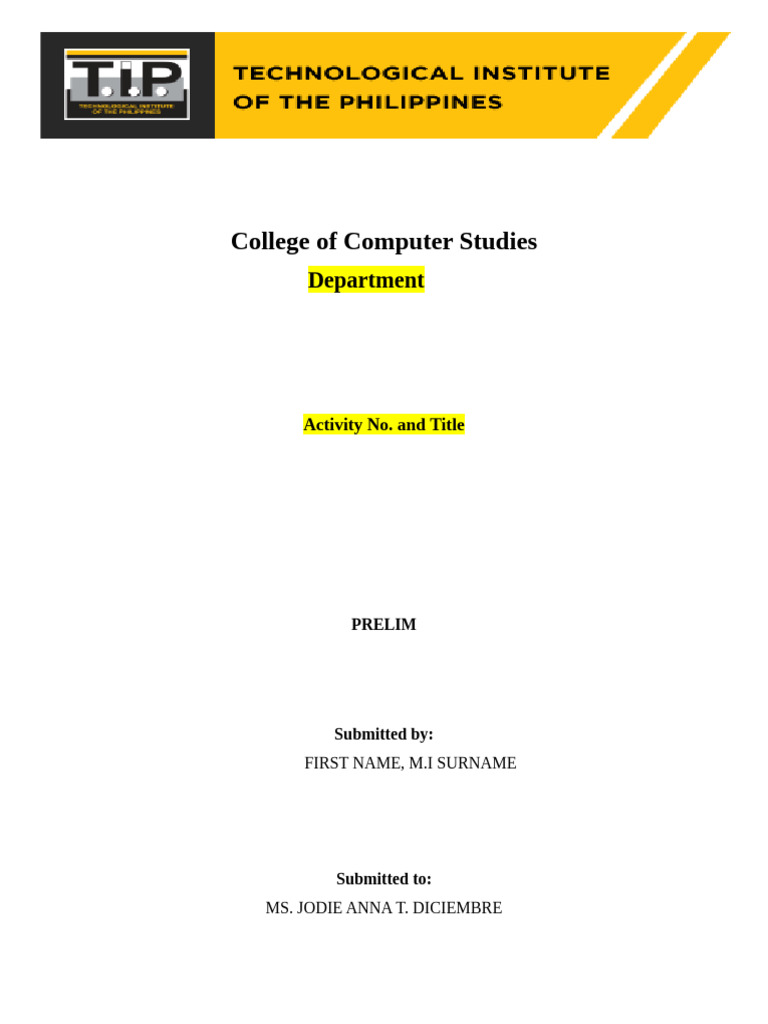 Laboratory+ +Assignment+Template+ +TIP | PDF
