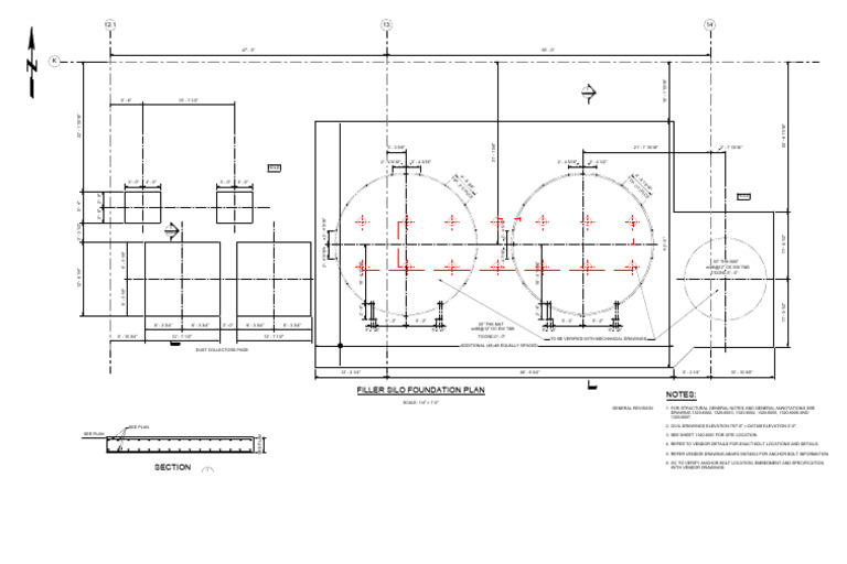 Dust Collector Foundation Plan Details | PDF | Chess Theory | Chess