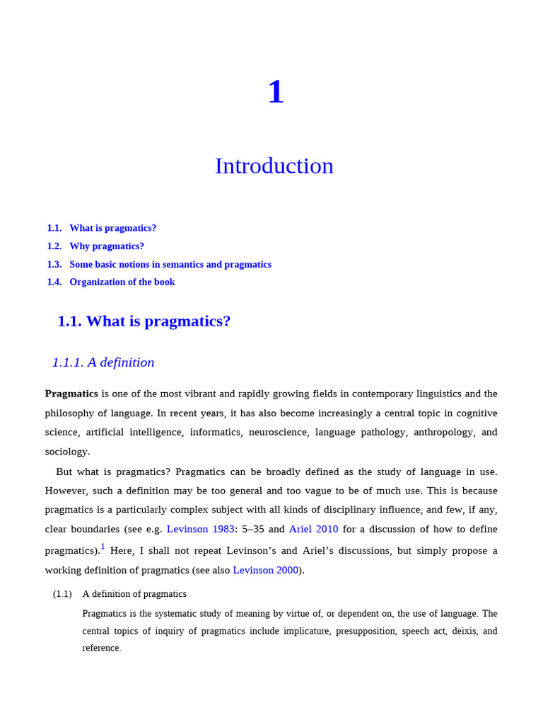 Understanding Pragmatics in Linguistics | PDF | Philosophy Of Language ...