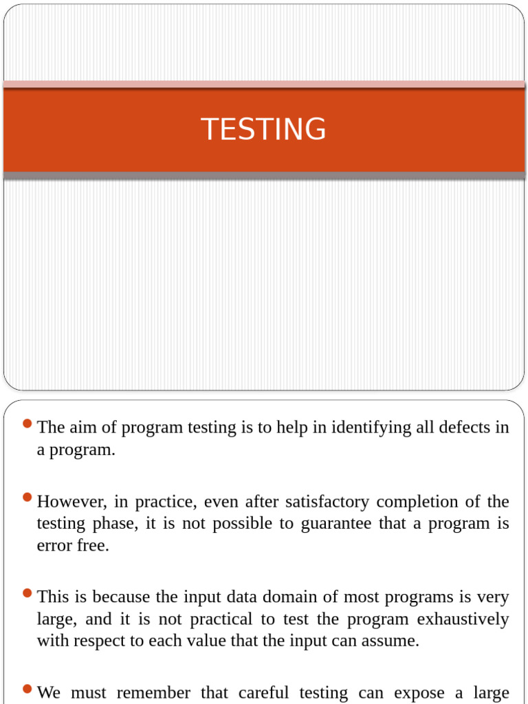 Testing | PDF | Software Testing | Formal Verification
