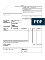 Invoice Format Through Courier Mode