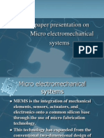 Micro Electro Mechanical Systems Paper 1