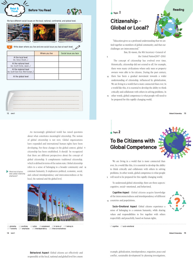 Understanding Global Citizenship Concepts | PDF | Citizenship | Literacy