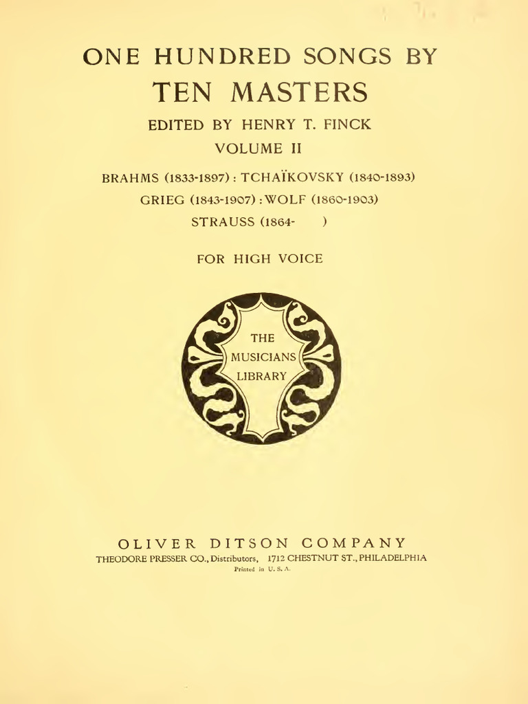 One Hundred Songs by Ten Máster | PDF