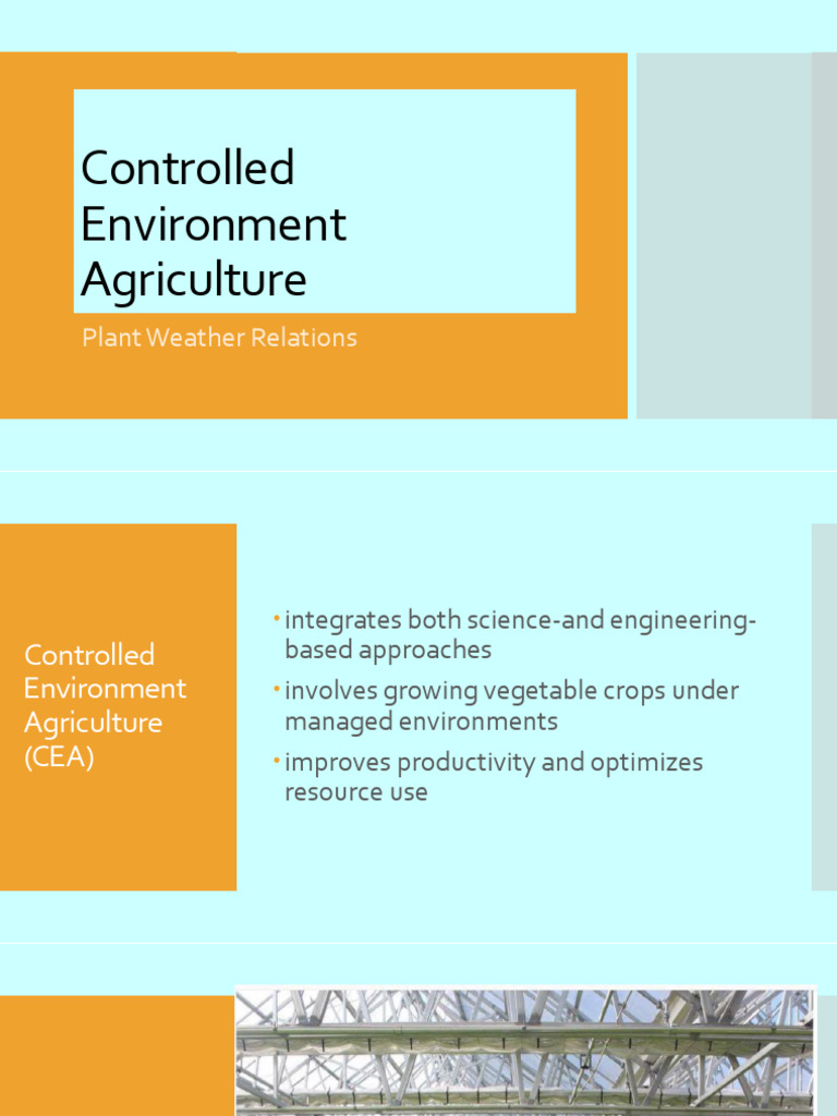 Controlled Environment Agriculture Overview | PDF