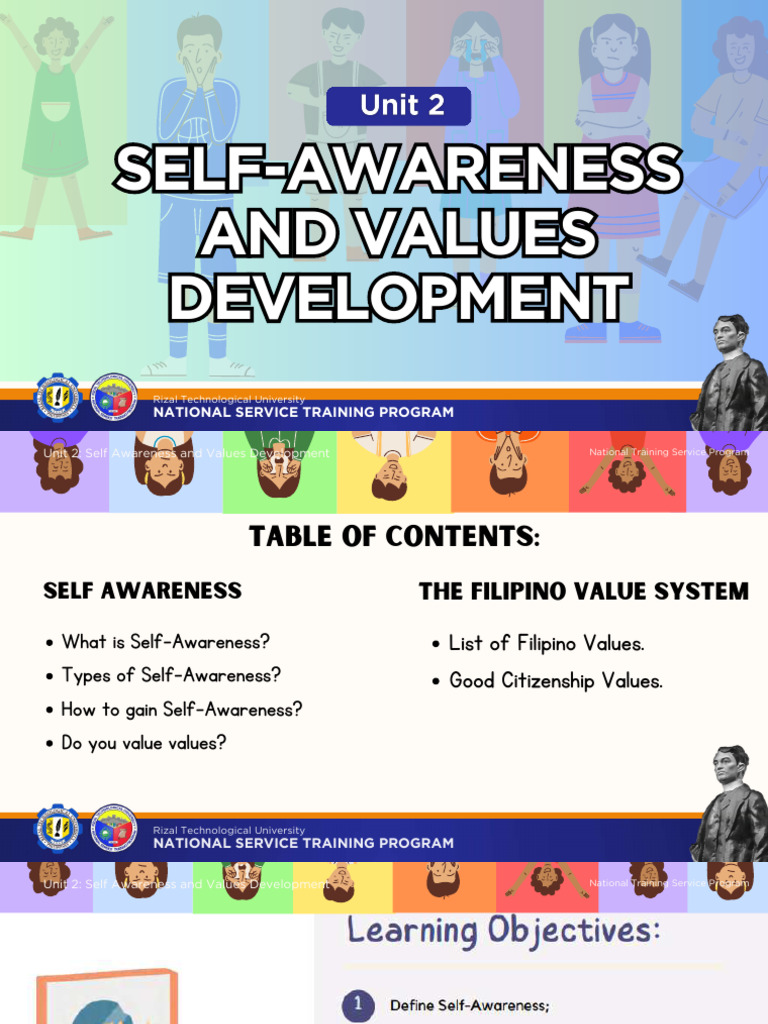 Self-Awareness and Filipino Values Guide | PDF | Behavioural Sciences ...