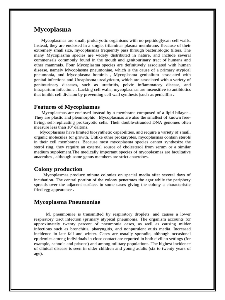 سعد 5 | PDF | Mycoplasma | Pneumonia