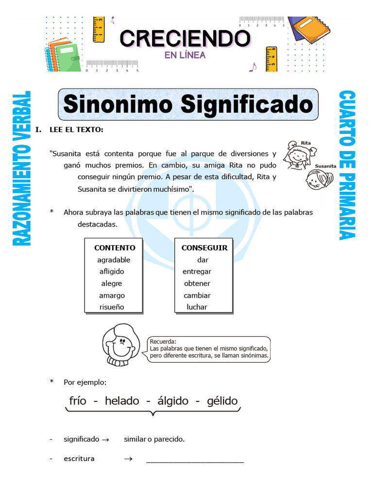 Sinónimo Significado | PDF