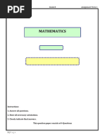 Grade 8 Term 1 Maths Test 2023 | PDF | Mathematics | Arithmetic