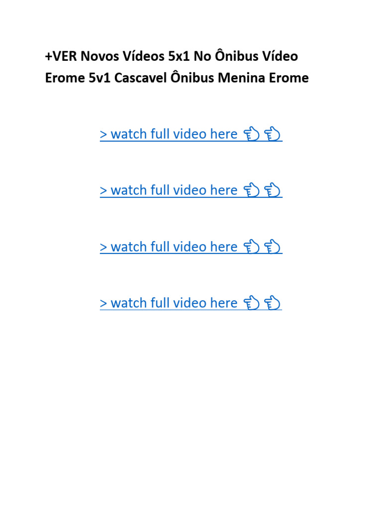 +VER Novos Vídeos 5x1 No Ônibus Vídeo Erome 5v1 Cascavel Ônibus Menina ...