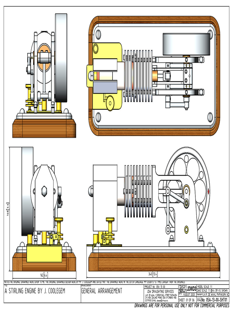 General Arrangement of Stirling Engine | PDF