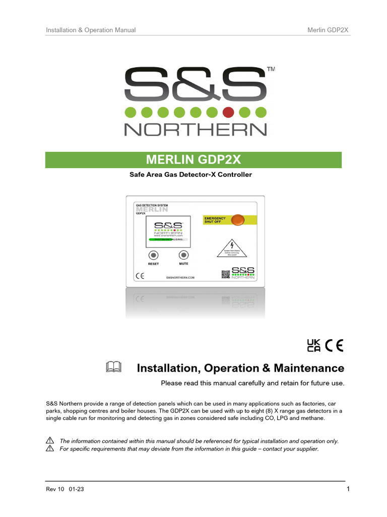 Merlin GDP2X Gas Detector Manual | PDF | Electrical Connector | Carbon ...