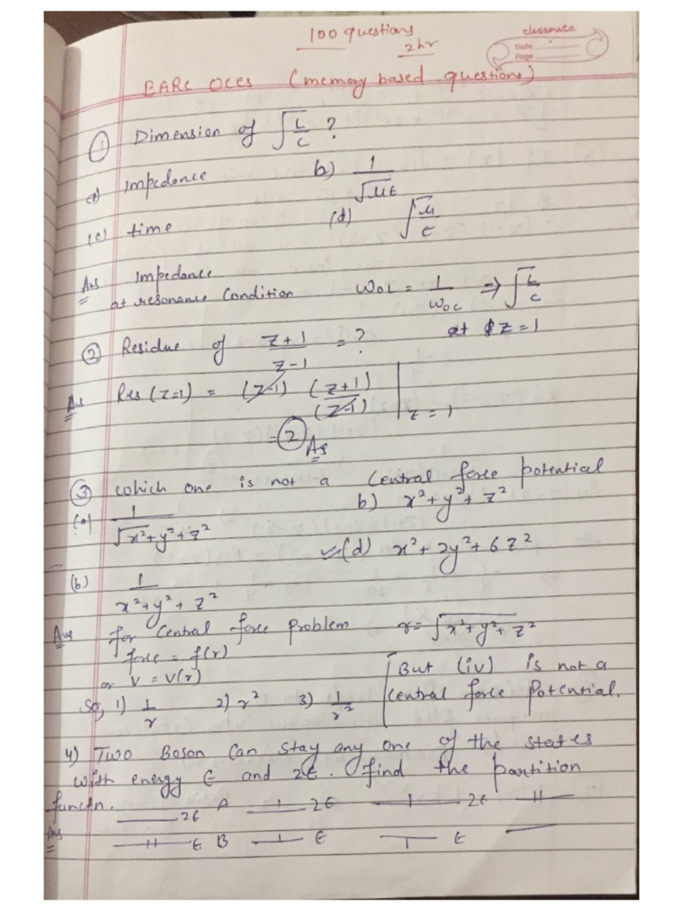 BARC Memory Based Questions | PDF