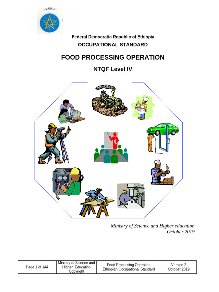 Ethiopian Food Processing Standards Guide | PDF | Food Safety | Hazards
