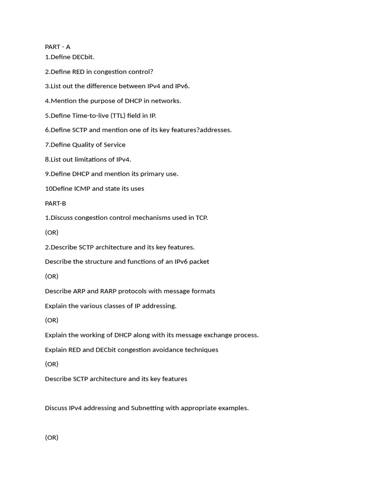 Networking Concepts and Protocols Overview | PDF