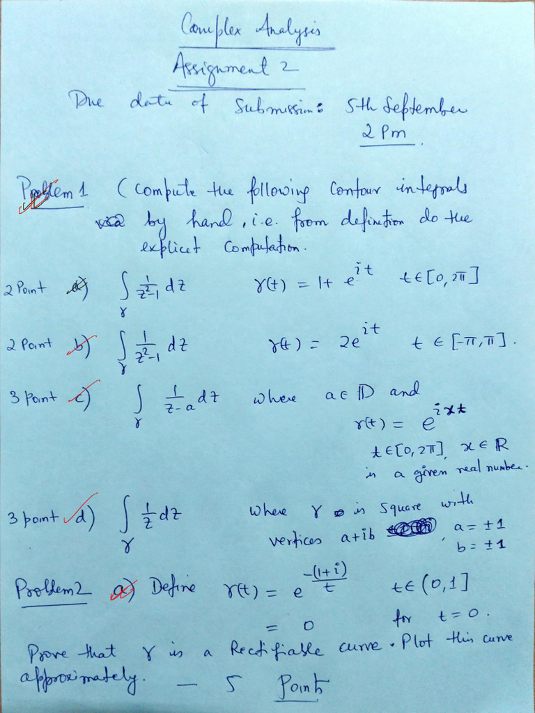 Assingment 2 Complex Analysis | PDF