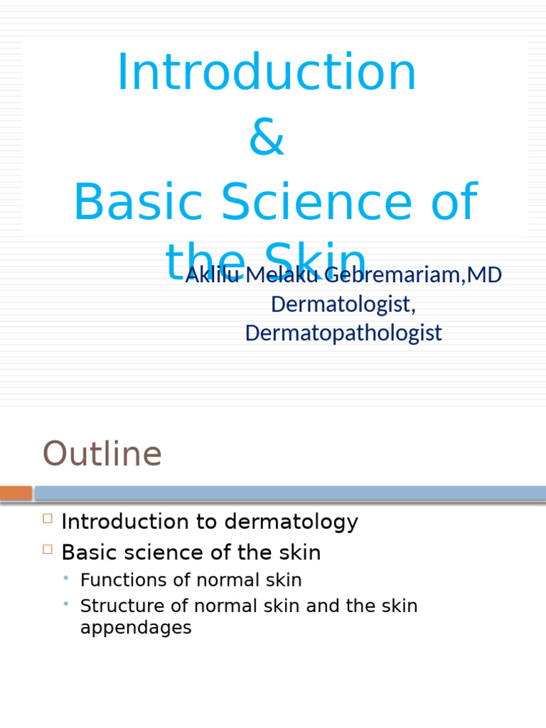 Basic Skin Science in Dermatology | PDF | Epidermis | Skin