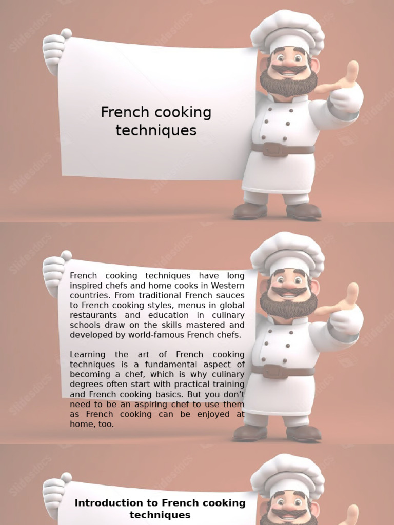 Essential French Cooking Techniques | PDF | Grilling | French Cuisine