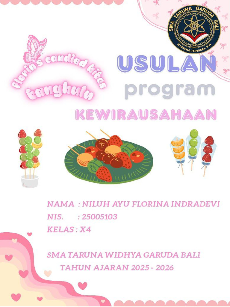 Usulan Kewirausahaan Tanghulu Siswa | PDF