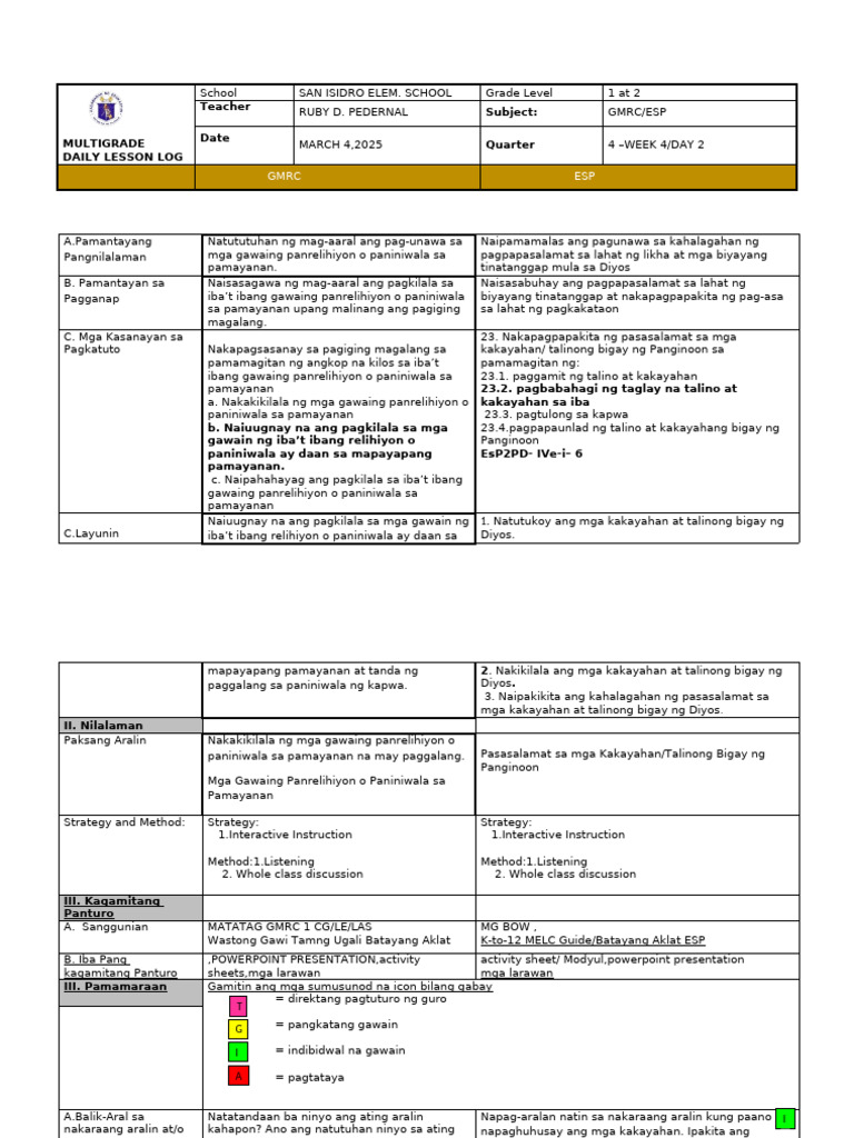 DLL GMRC ESP Q4 Week 4 Day 2 4 | PDF