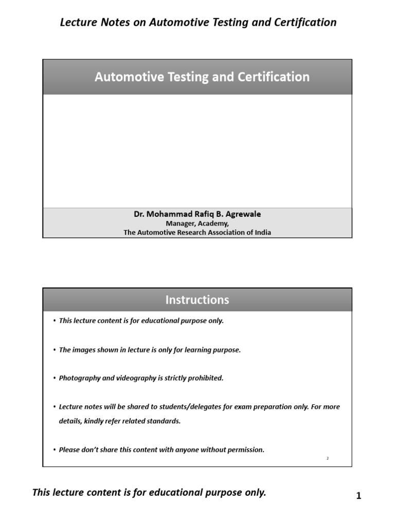Automotive Testing and Certification Guide | PDF | Tire | Calibration