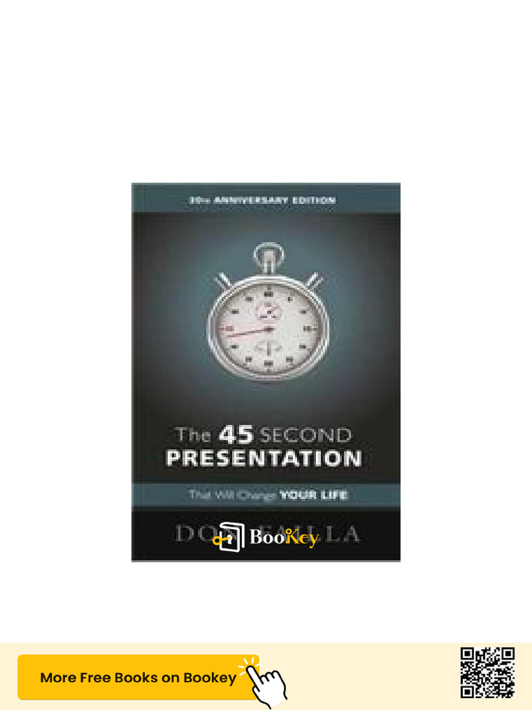 The 45 Second Presentation PDF | PDF | Motivation | Motivational