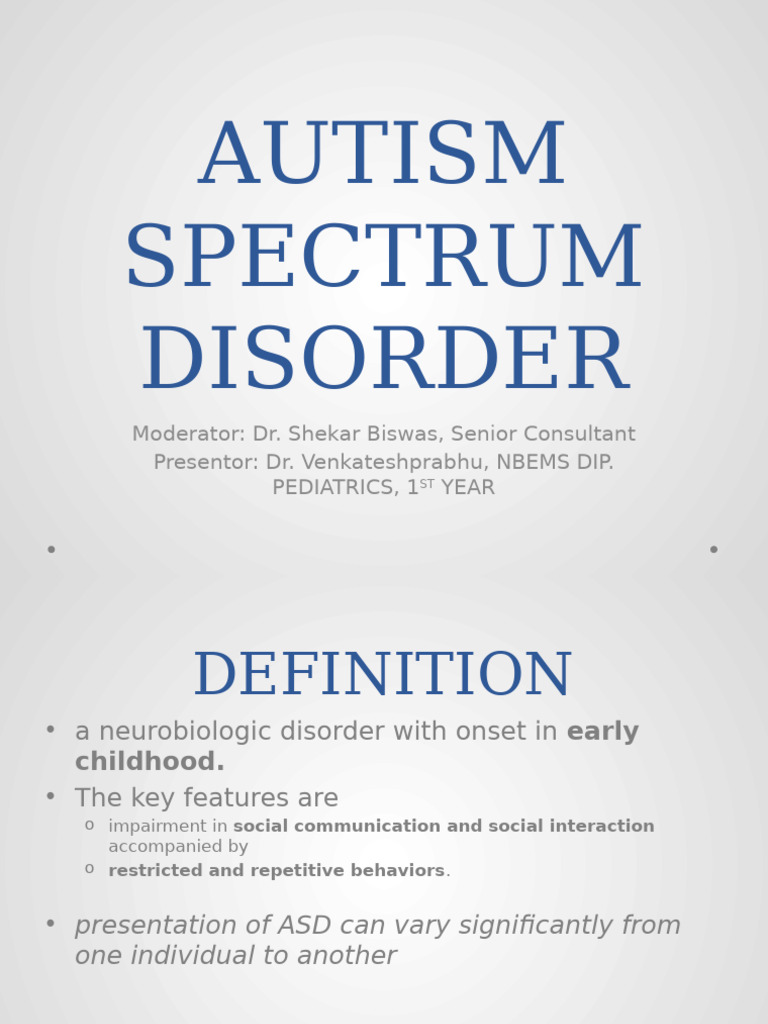 Understanding Autism Spectrum Disorder | PDF | Autism | Mental Disorder