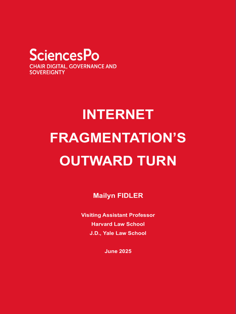 Outward Turn of Internet Fragmentation | PDF | Internet | Sovereignty