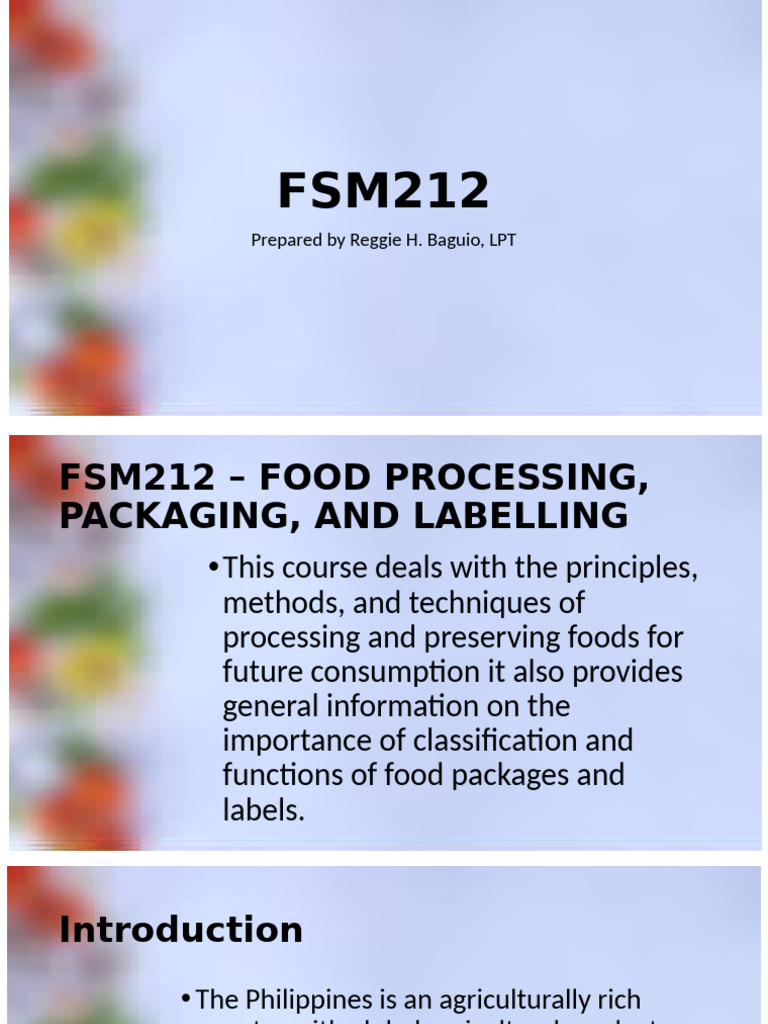 Food Processing and Preservation Techniques | PDF | Food Preservation ...
