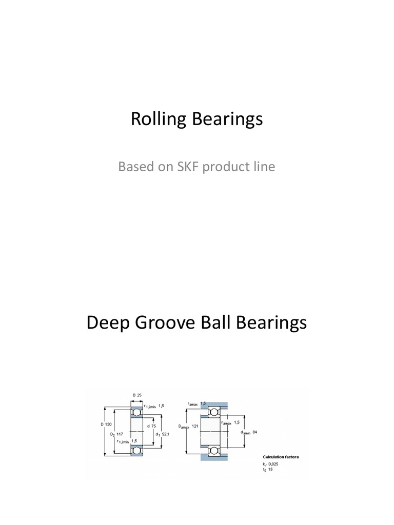 SKF Rolling Bearings Guide | PDF | Bearing (Mechanical) | Friction