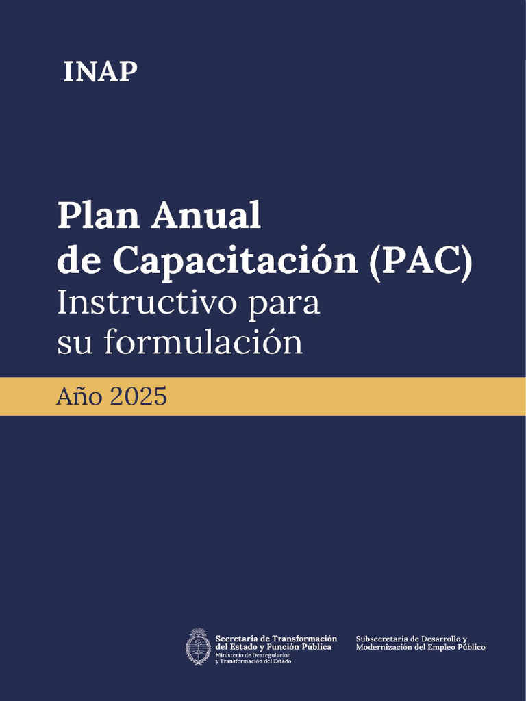 Plan Anual de Capacitación 2025: Guía y Estructura | PDF ...