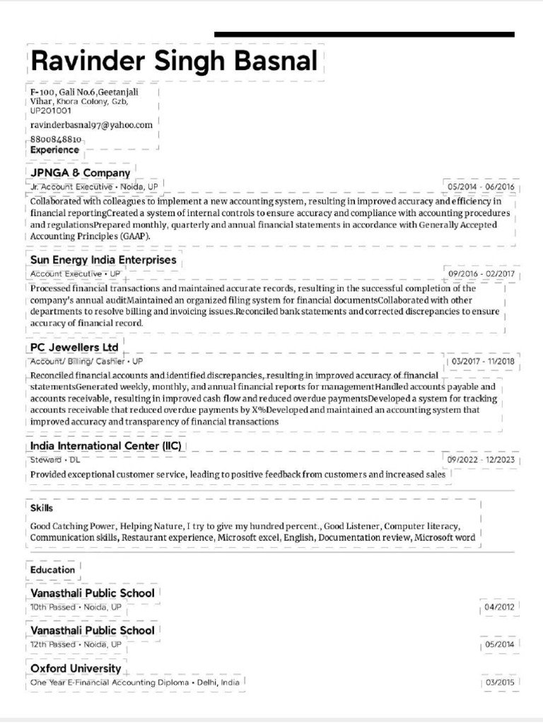Ravinder CV 2025 | PDF