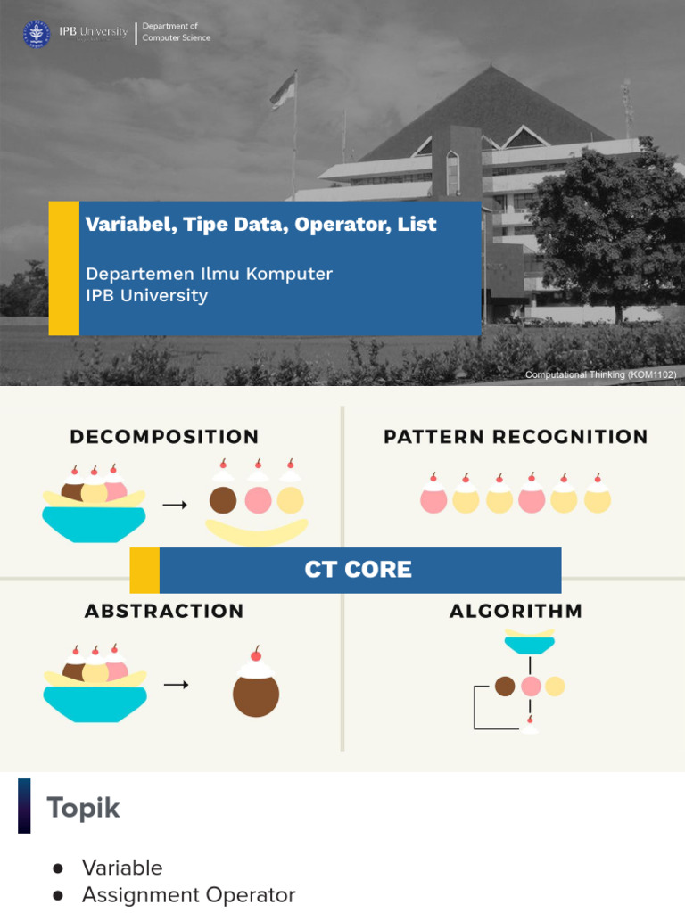 Variabel dan Tipe Data dalam Algoritme | PDF