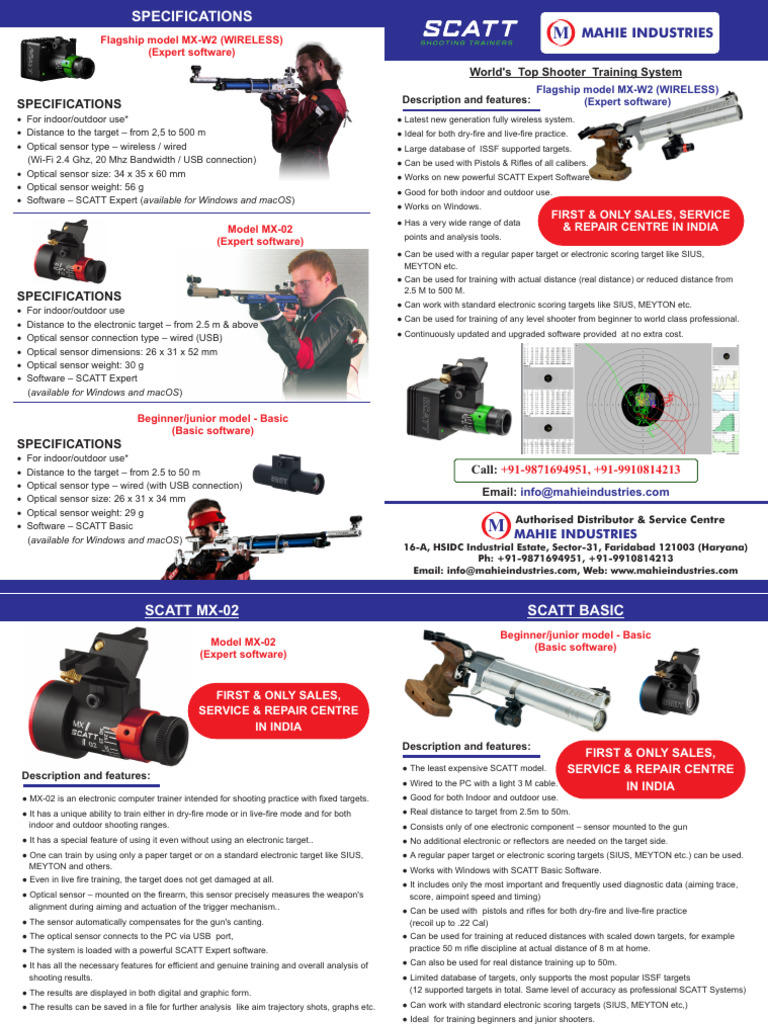 Scatt MX w2 Wireless | PDF | Rifle | Wireless