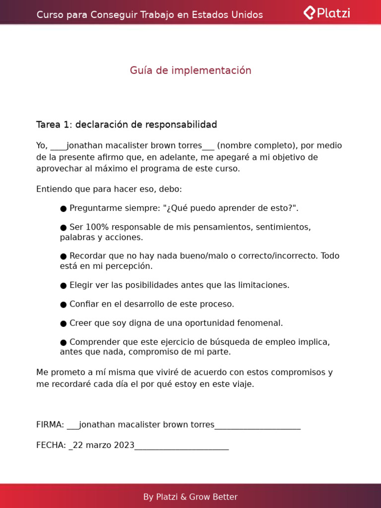 Platzi Modulos 1 2 - Guia de Implementacion | PDF | Valor | Moneda